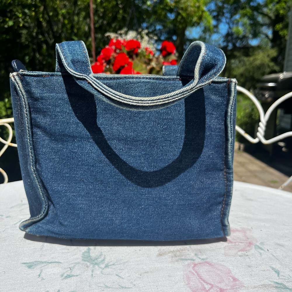 Vintage Denim St. John’s Bay American Flag Tote Bag Purse lots of pockets 250 🇺🇸 - Picture 3 of 14